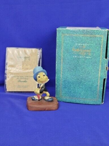 Vtg WDCC Disney Jiminy Cricket Pinocchio Cricket\'s the Name 1993 COA & Box