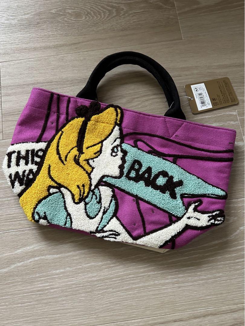 Alice In Wonderland Sagara Embroidery Lunch Bag  Tote Disney Japan