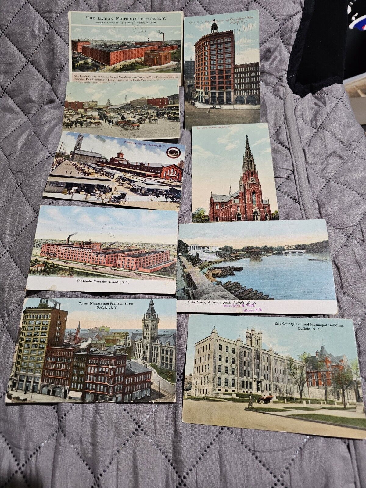 Antique 1900s Buffalo NY Postcard Lot Of 57 Buildings Scenes Wny 