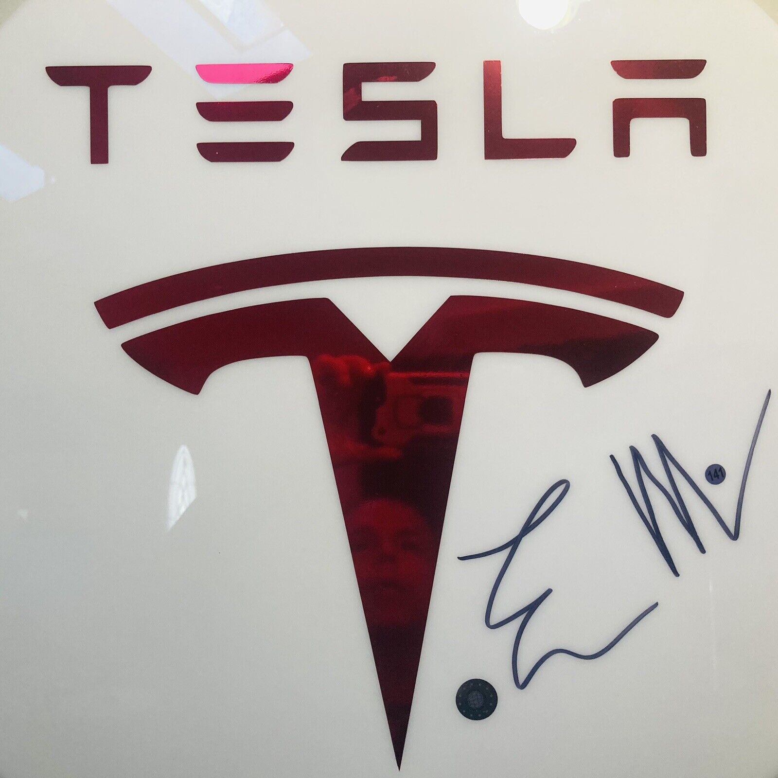 COA Elon Musk Hand Signed Tesla Automotive Autographed Sign Twitter X.com SpaceX