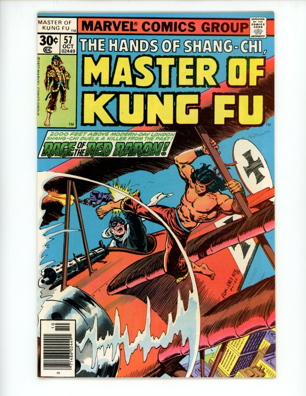 Master of Kung Fu #57 Comic Book 1977 NM- Marvel Shang-Chi High Grade