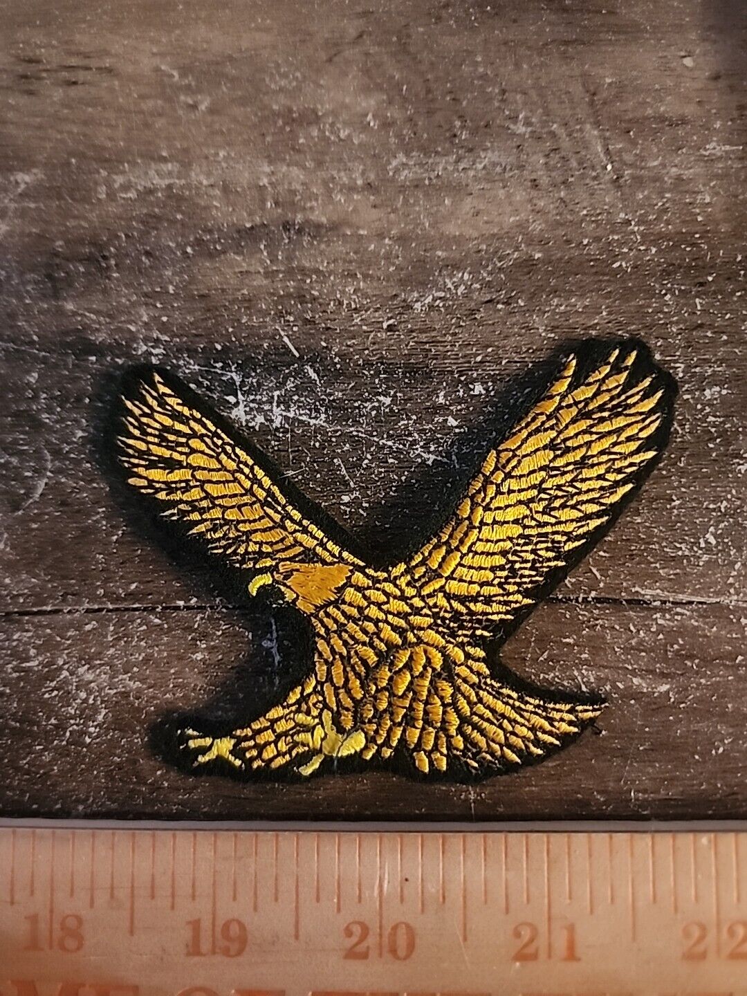 Vintage Golden Eagle Glue Or Sew On Patch 
