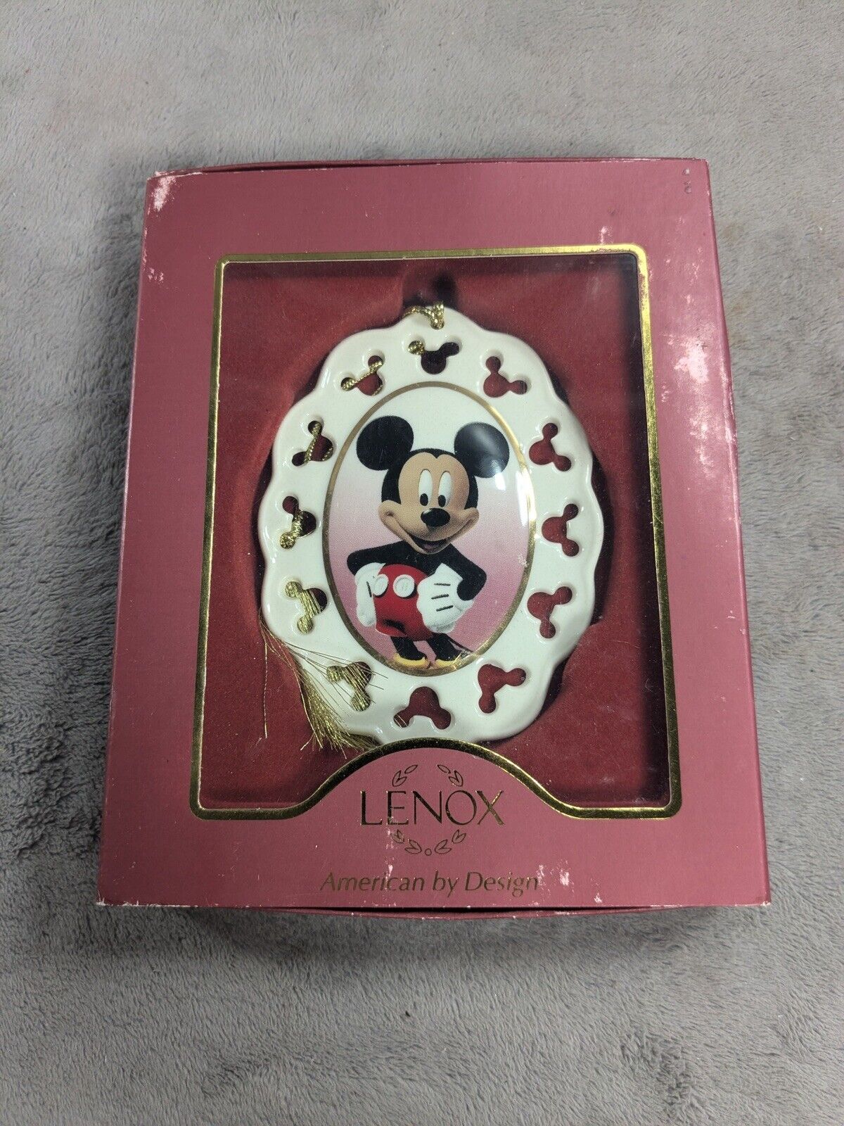 Lenox Showcase Disney Mickey Cameo Christmas Ornament