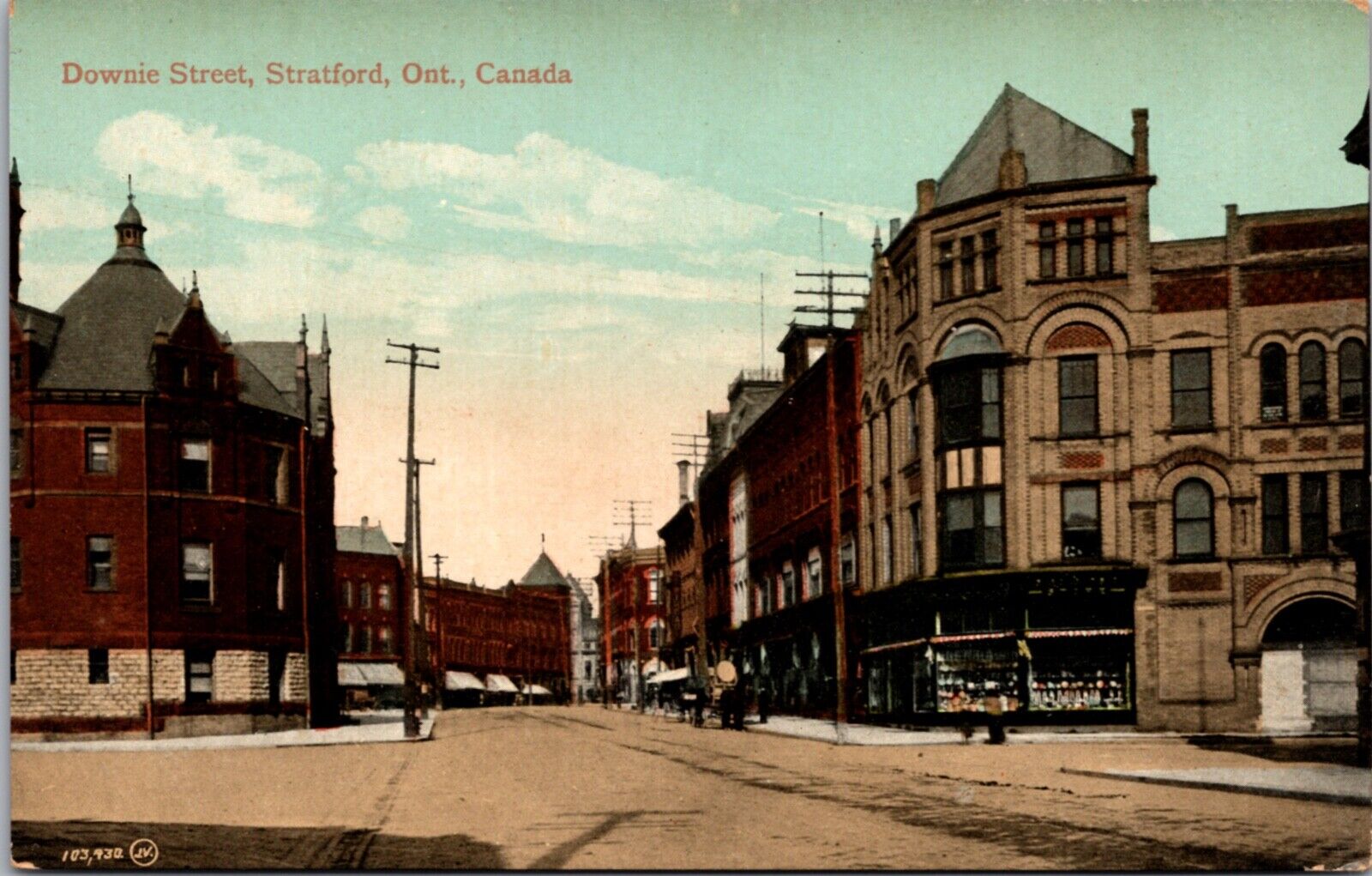 Postcard Downie Street in Stratford, Ontario, Canada