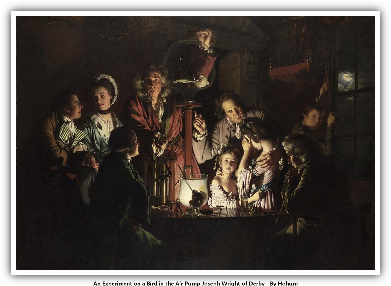 An Experiment on a Bird in the Air Pump Joseph Wright of Derby