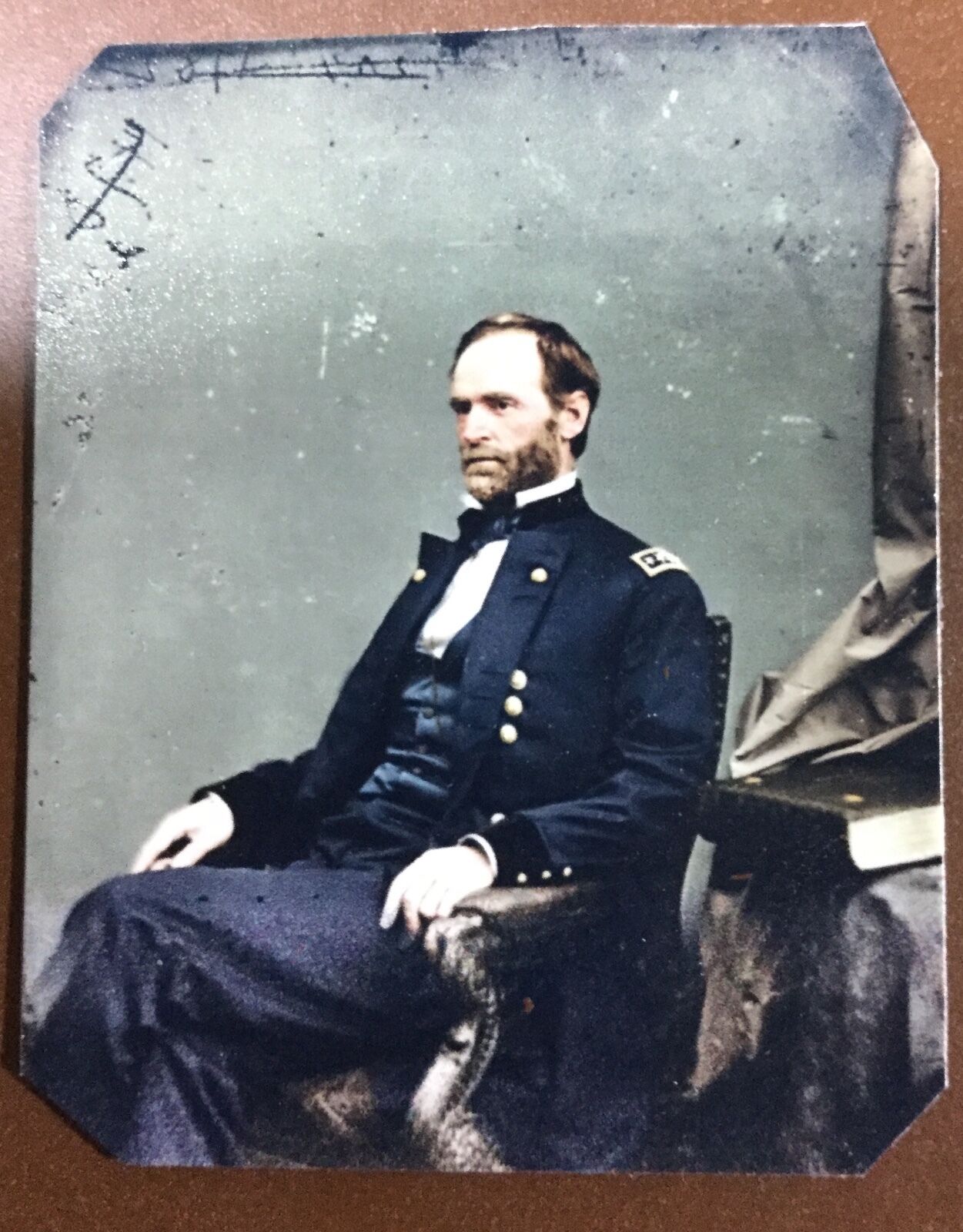 civil war General William T Sherman tintype C038RP