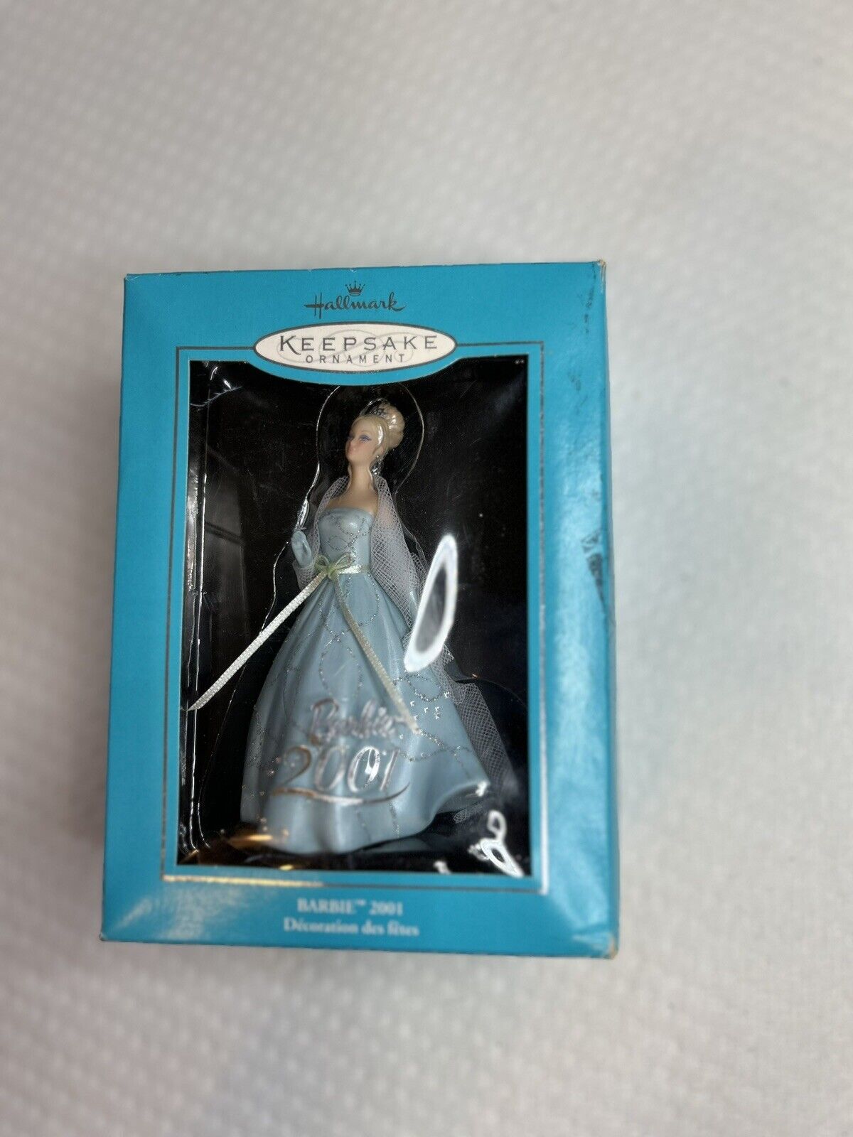 Barbie 2001 Porcelain Hallmark Keepsake Ornament