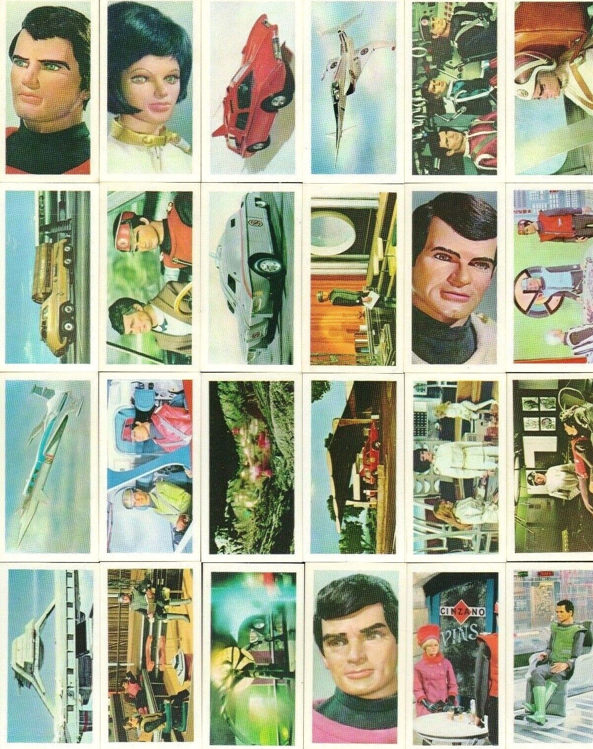 1967 BARRATT GERRY ANDERSON CAPTAIN SCARLET CONFECTIONERY CARDS FULL SET OF 50