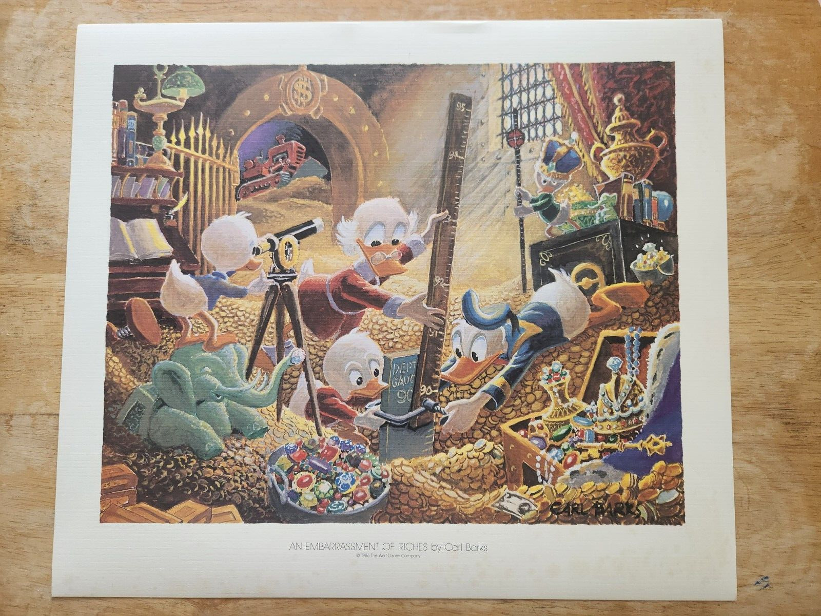 Carl Barks lithograph An Embarrassment of Riches