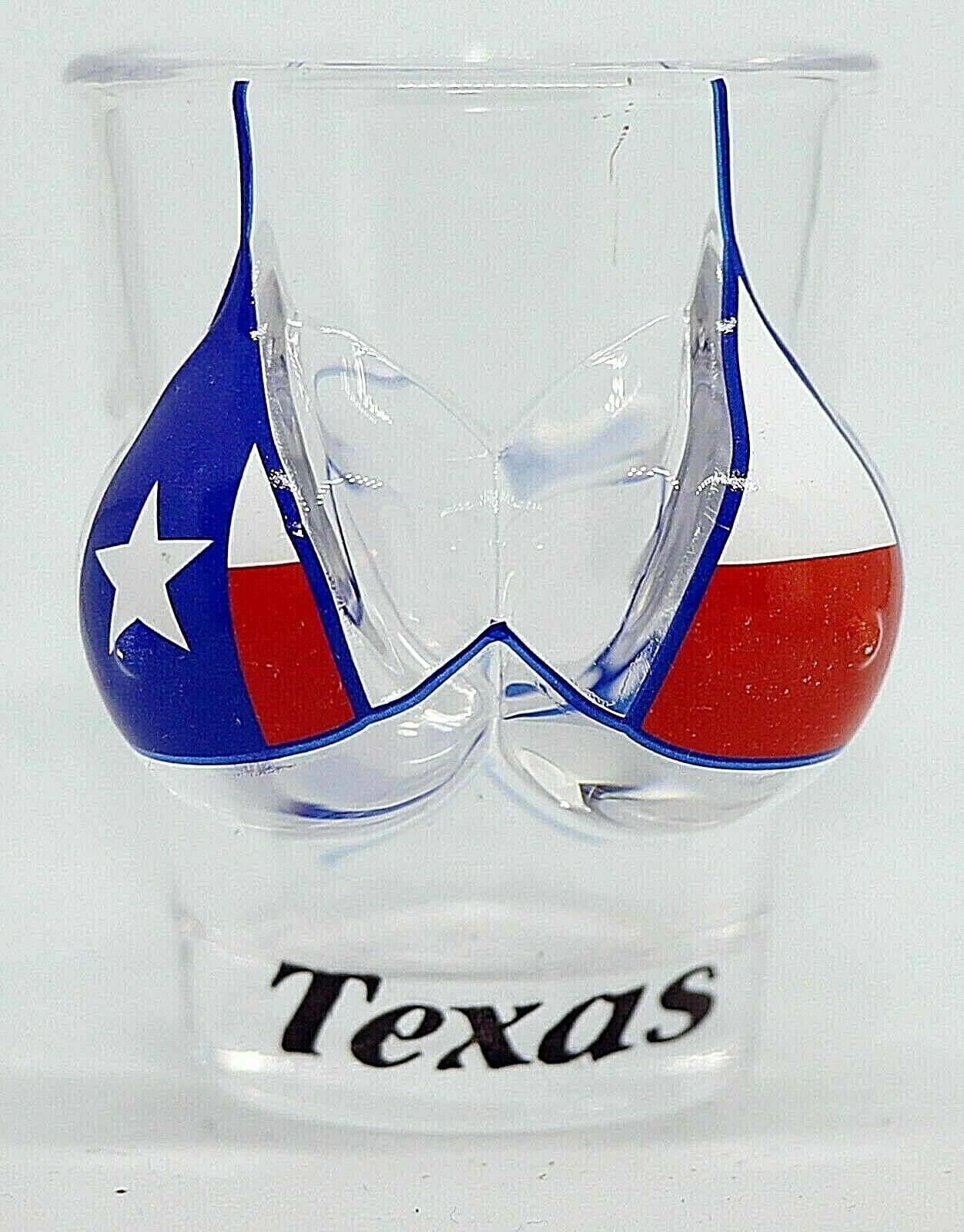 Texas Flag Bikini Bust 3D Shot Glass