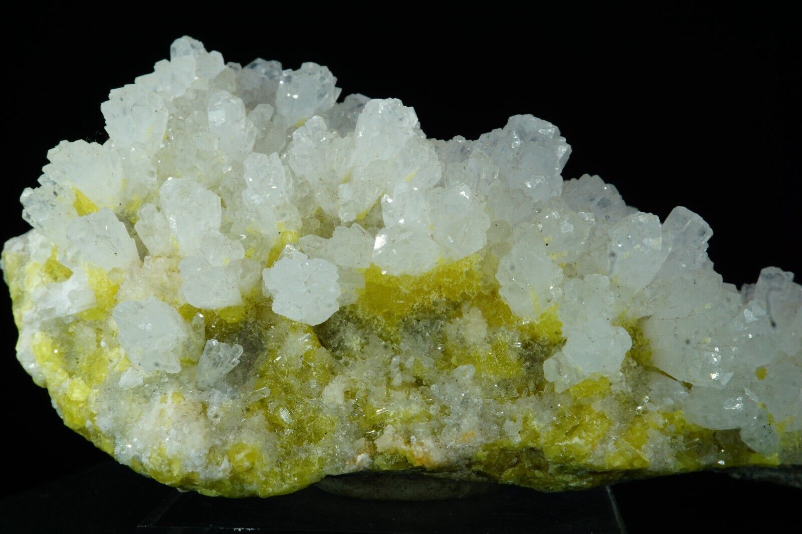 Celestine & Sulphur / Rare Mineral Specimen / Agrigento, Italy