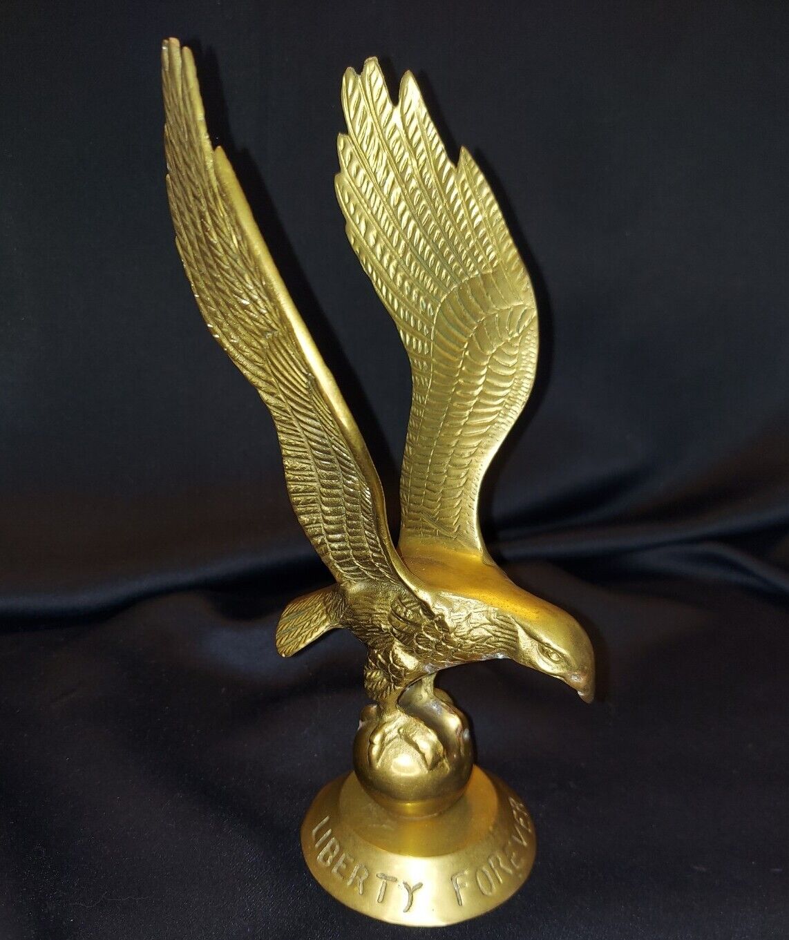 Vintage Brass Eagle-Liberty Forever Statue 
