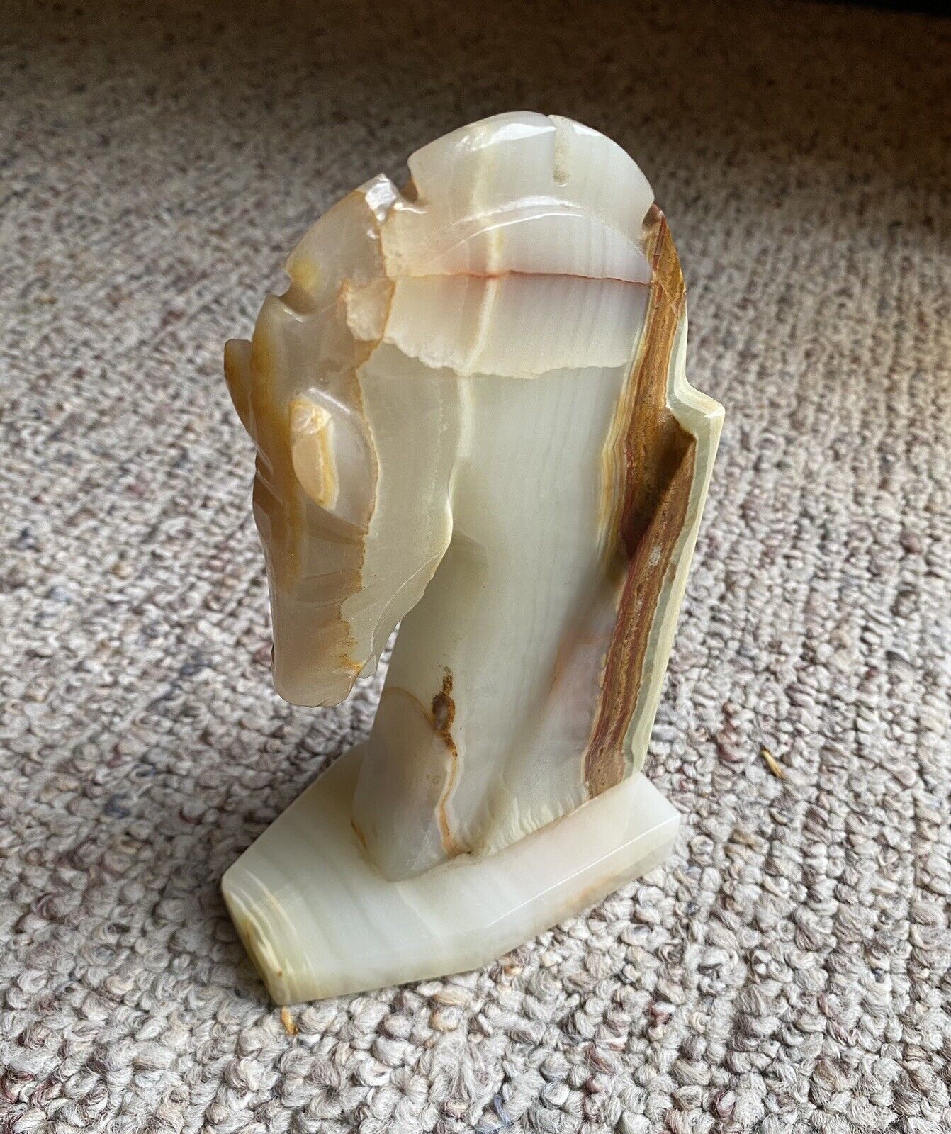 Horse Head Bookend Marble Stone Book End