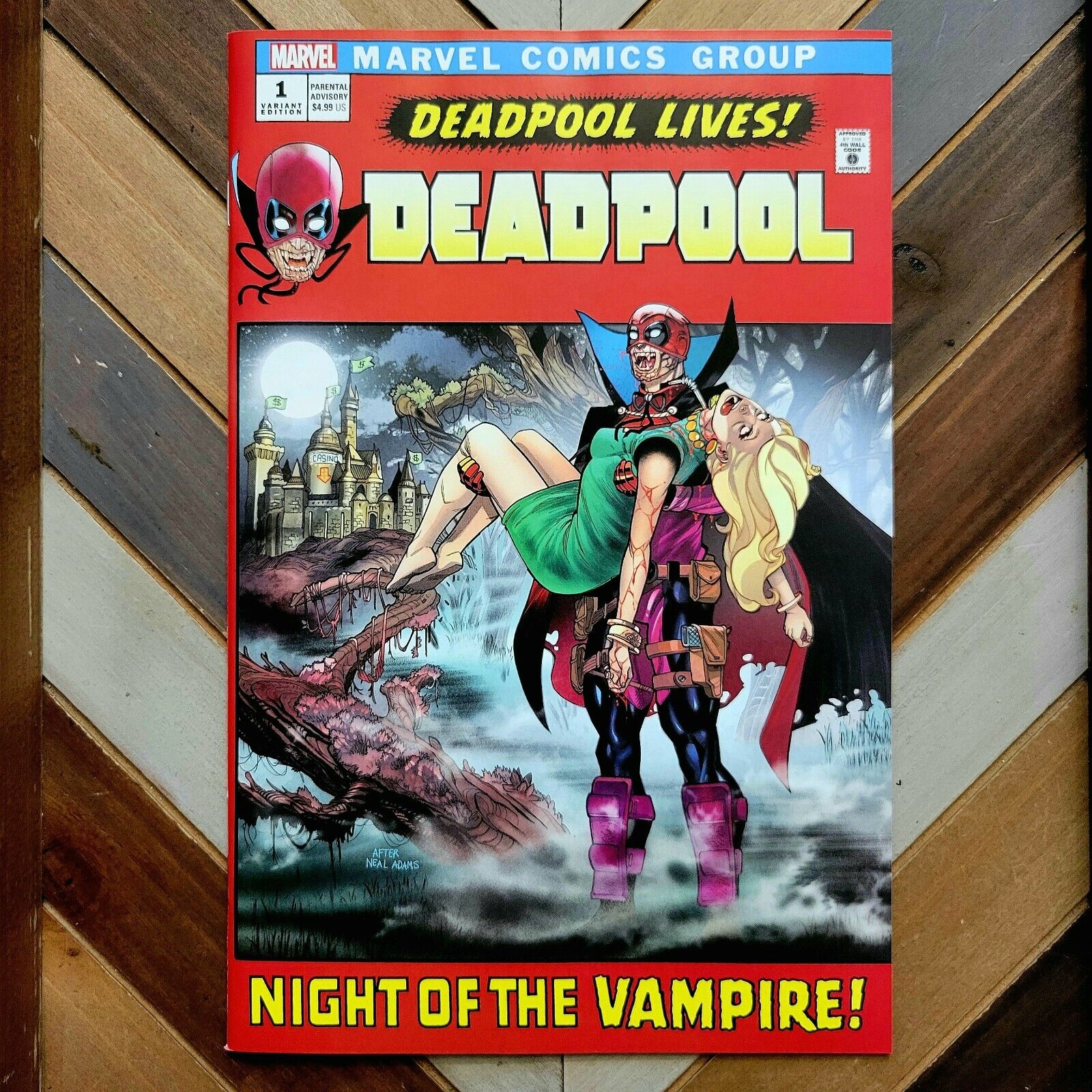 DEADPOOL #1 NM/New (Marvel 2024) 1st App DEATH GRIP 1st Issue DRACULA VARIANT