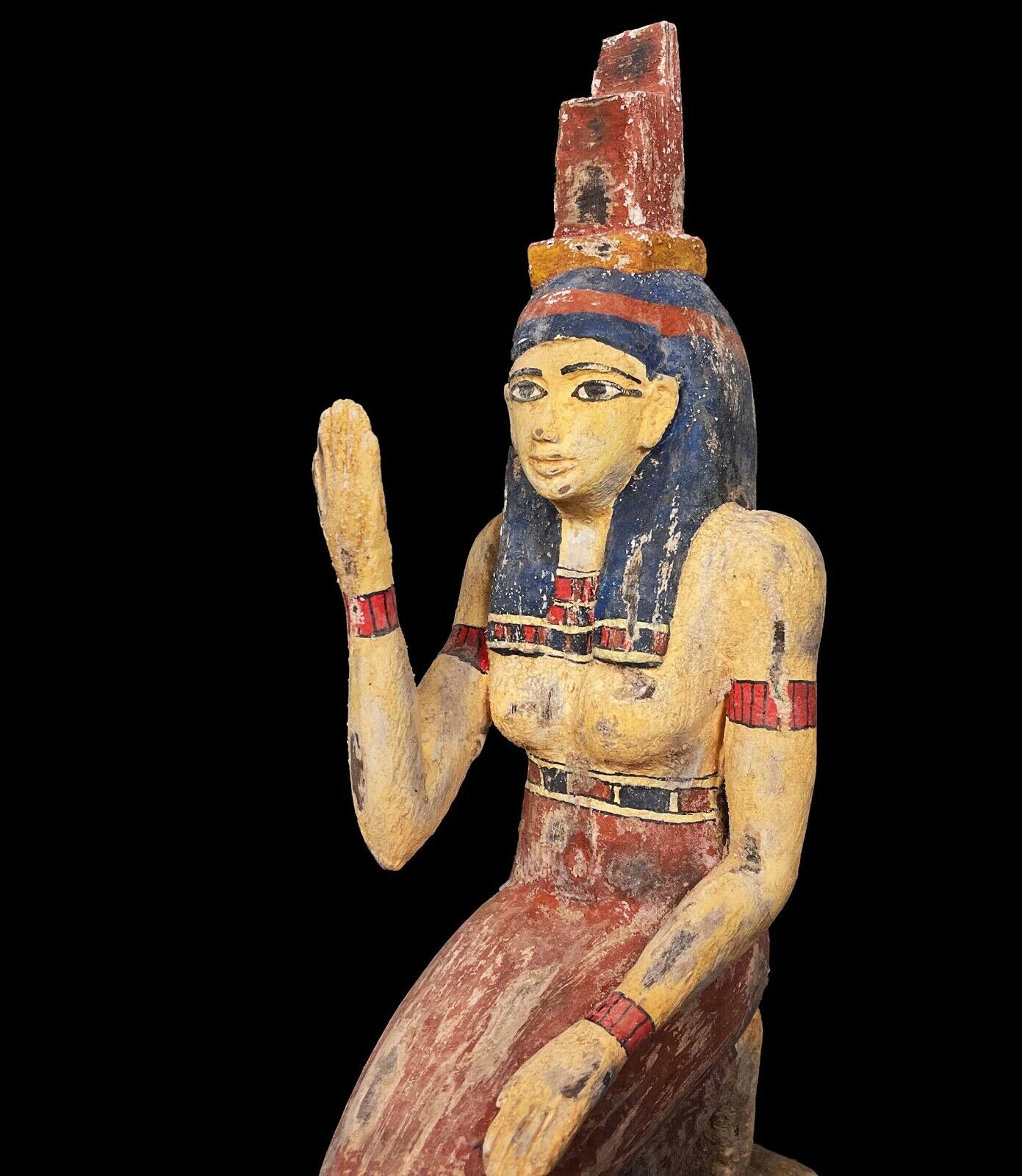 Large Unique Egyptian ISIS goddess of healing &magic with Beautiful colors