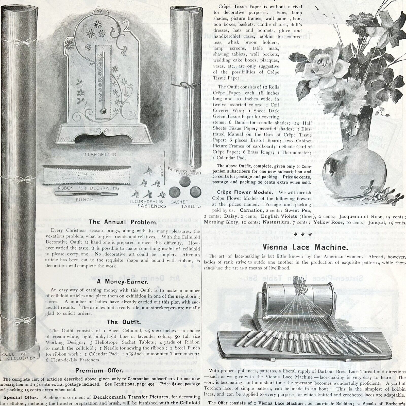 Home Craft Supplies & Metalwork 1897 Advertisement Victorian Full Page DWII5