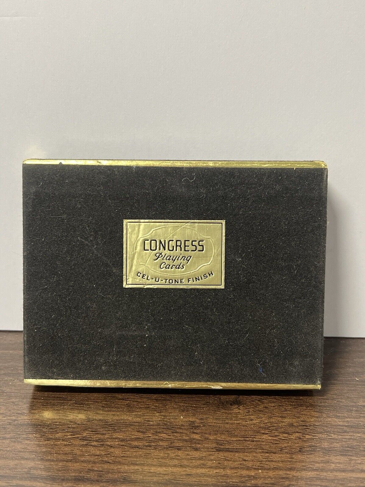 Vintage Congress Playing Cards Cel-U-Tone Finish - 2 Floral Decks, PREOWNED