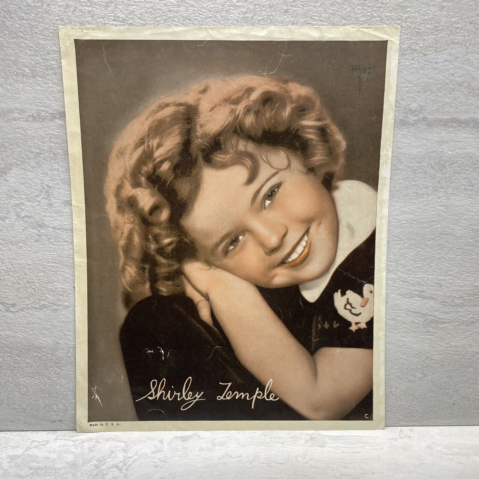 Shirley Temple Color 8x10 Photograph Picture Headshot Ephemera Film Stars