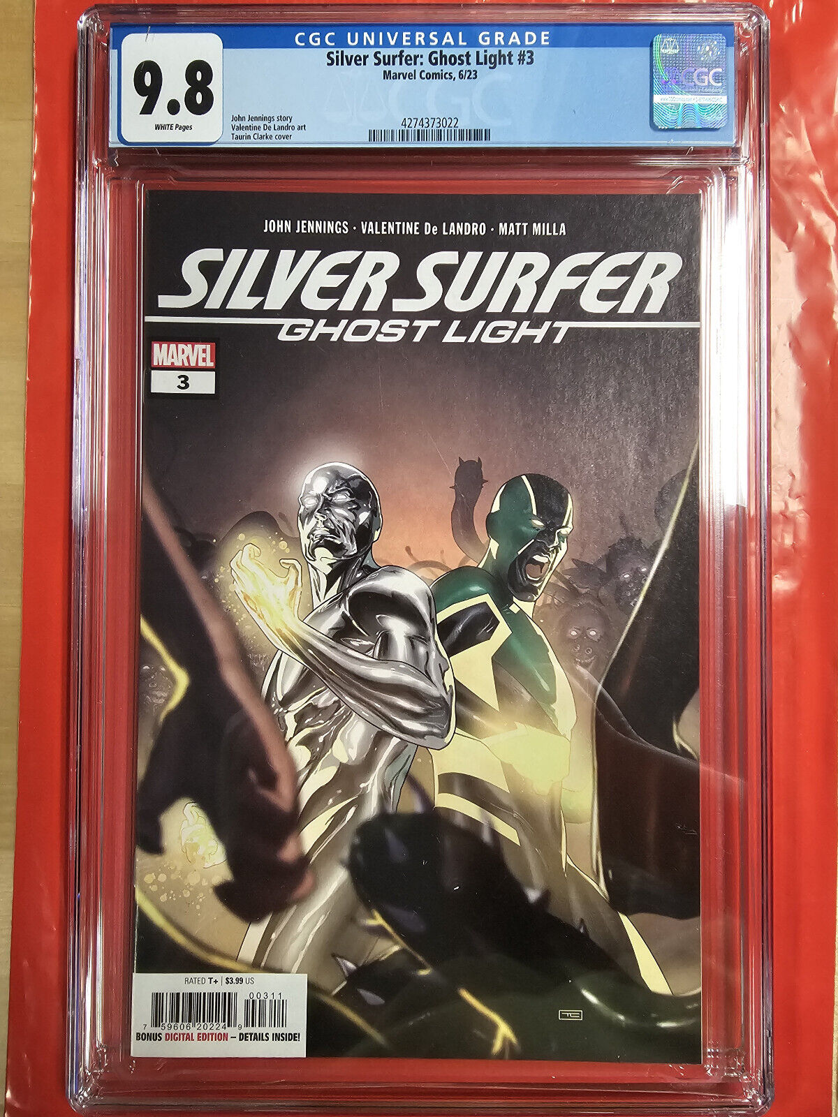 Silver Surfer Ghost Light #3 4/12/23 Marvel Comics 1st Printing  CGC 9.8