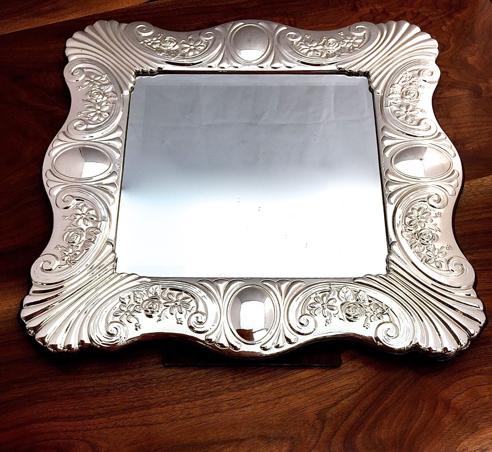 Valerio Cecconi 20thC Italian Sterling Silver Framed Mirror: Florence 1950–2000