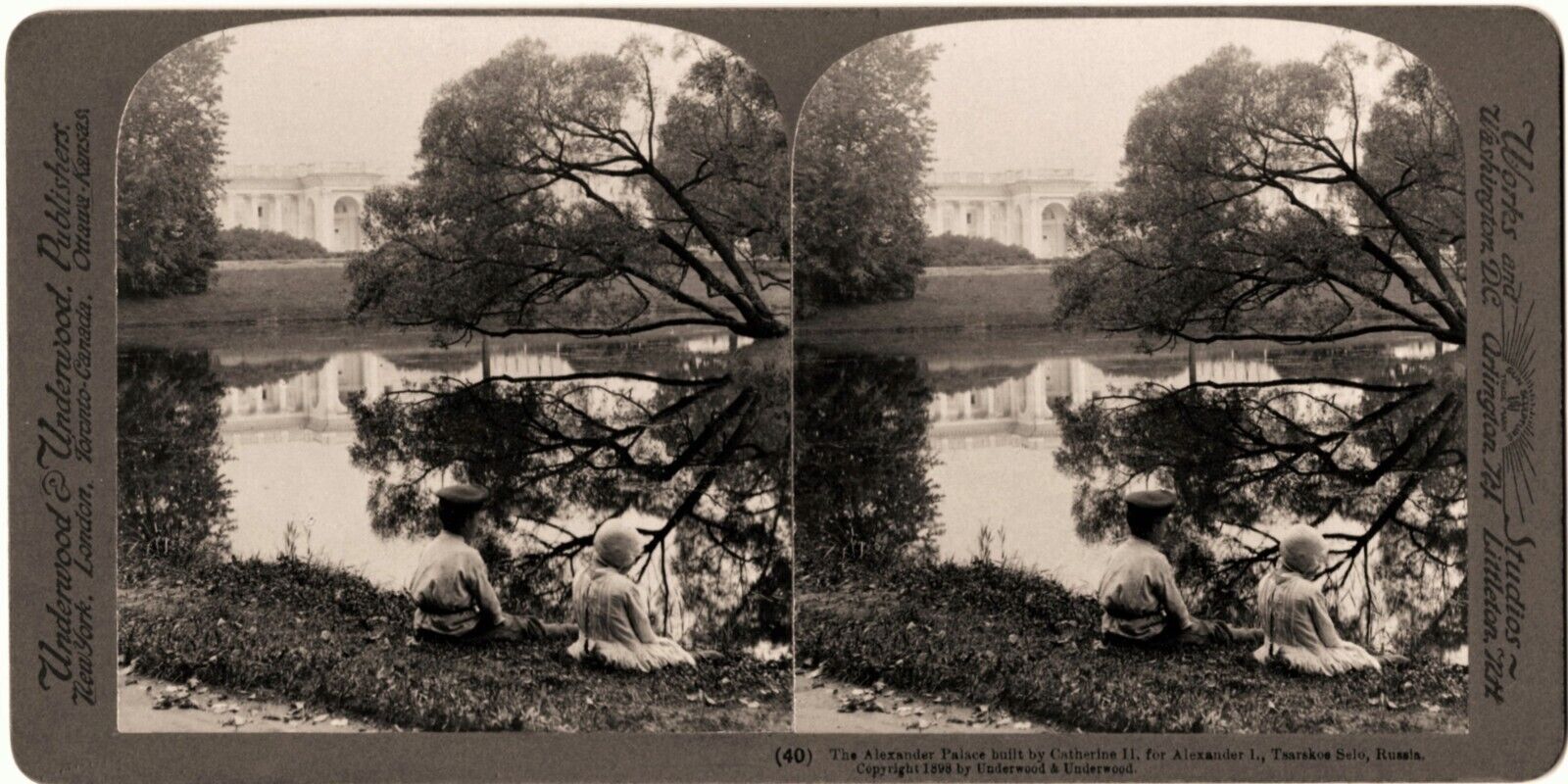 Rare STEREOVIEW, The Alexander Palace Built By Catherine II, Russia
