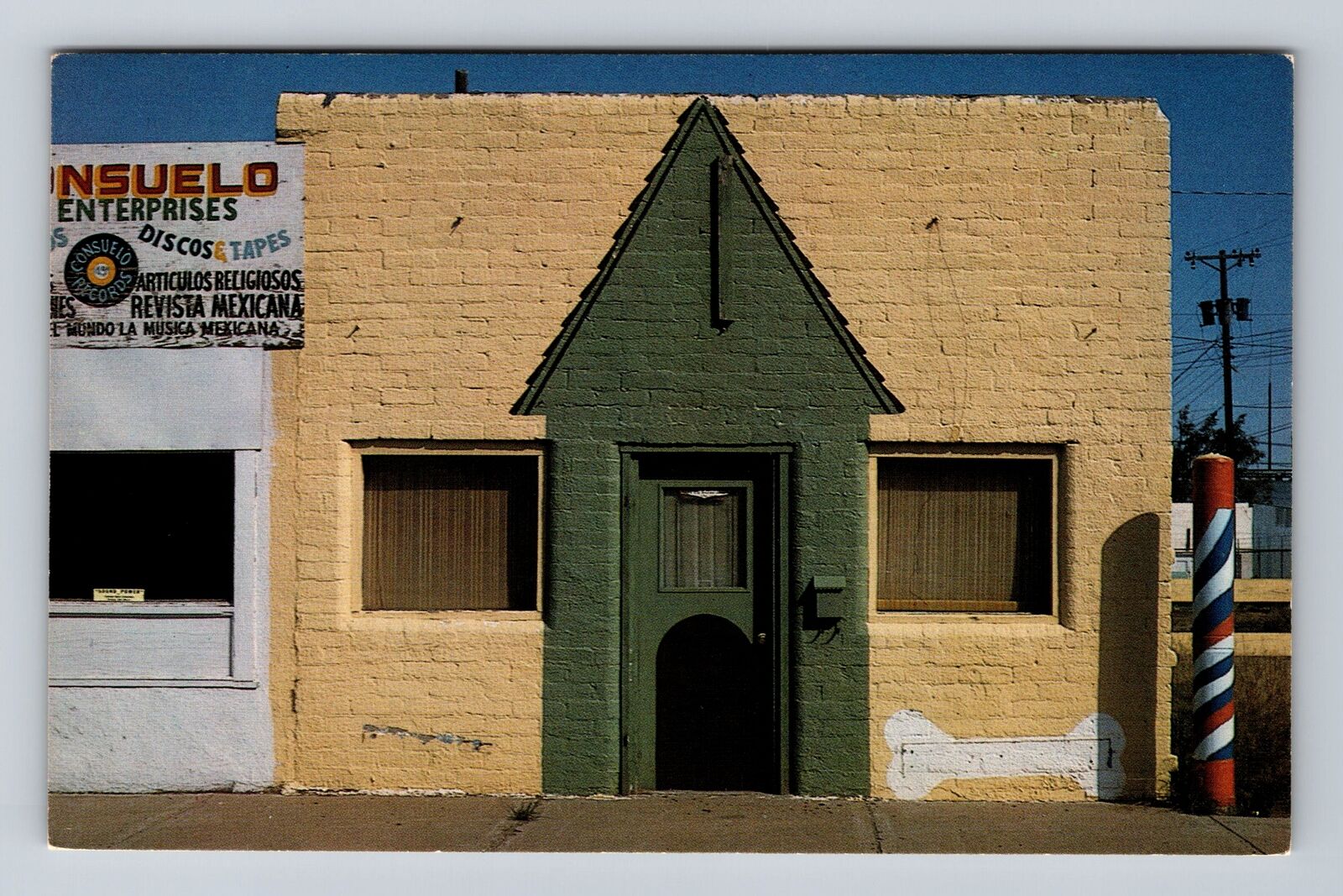 Portales NM-New Mexico, Barber Shop, Advertising, Antique Vintage Postcard