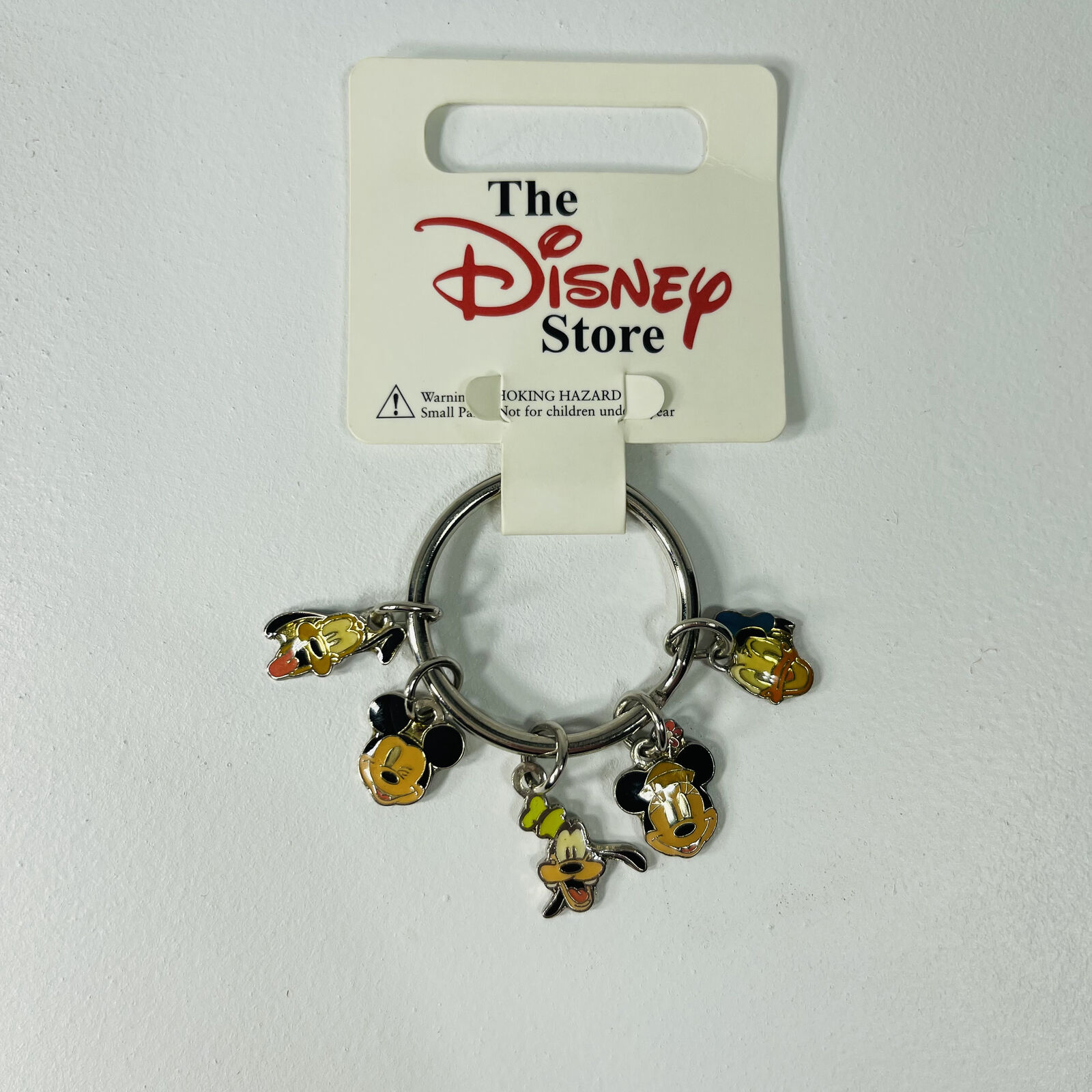 VTG Disney Charms Keychain Mickey Mouse Minnie Mouse Pluto Goofy Donald Duck