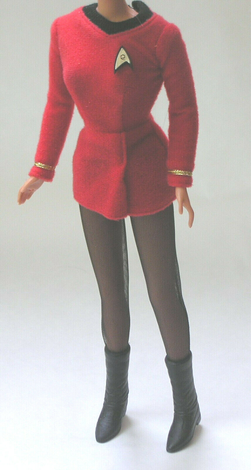 Star Trek Lieutenant Uhura Officer uniform outfit Barbie clothes dress boots
