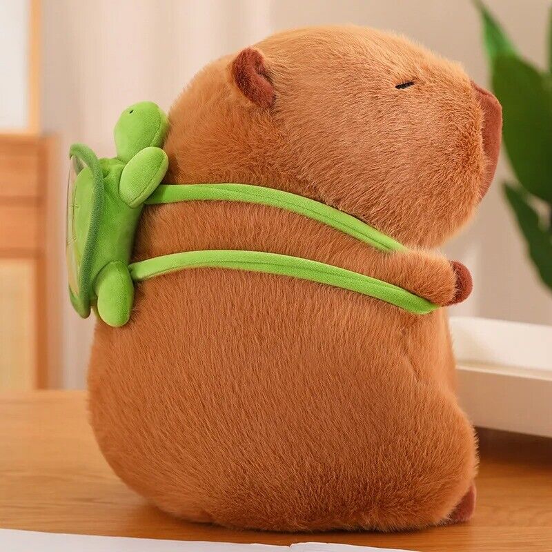 Kawaii Capybara with Nose Drop Plush Toy Capybara Tortoise Turn to Dinosaur Stuf