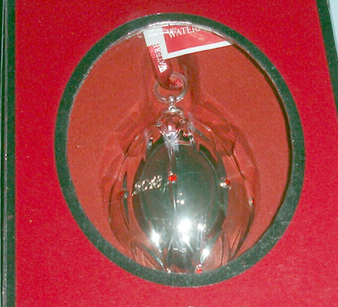 Waterford Lismore Bauble Ornament 2013 Silverplated & Bejeweled #159766 New