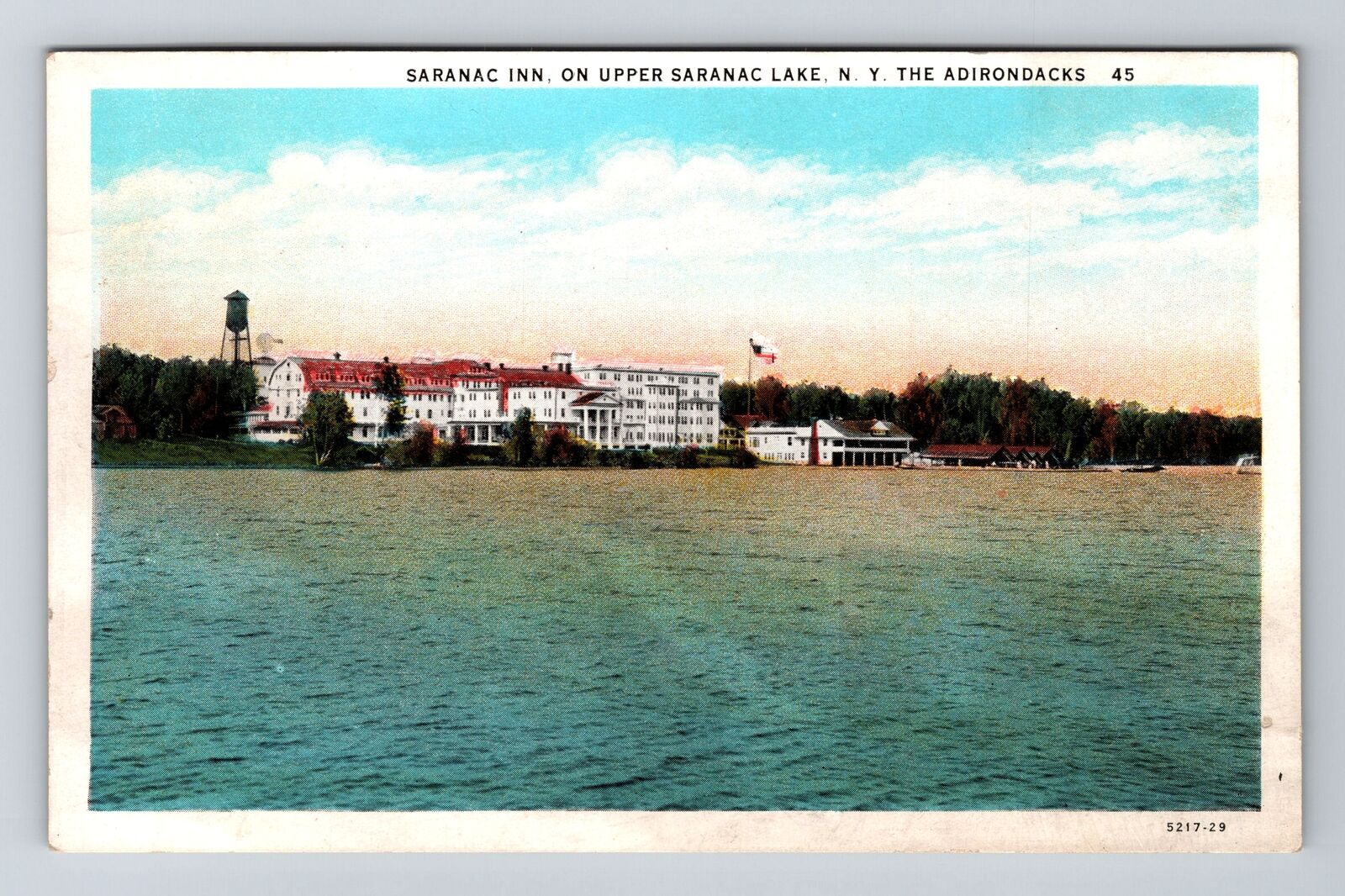 Adirondacks NY-New York, Saranac Inn, Saranac Lake, Antique Vintage Postcard