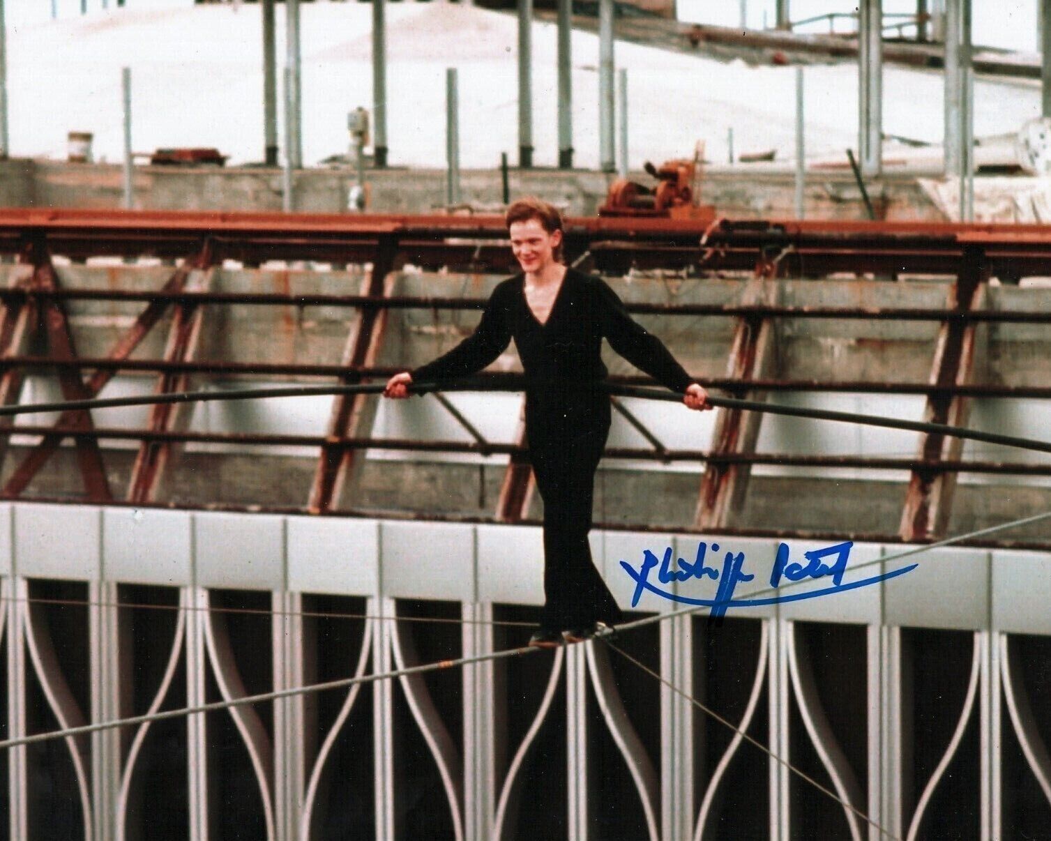 Philippe Petit Authentic Autographed Signed World Trade Center Walker 8x10 Photo