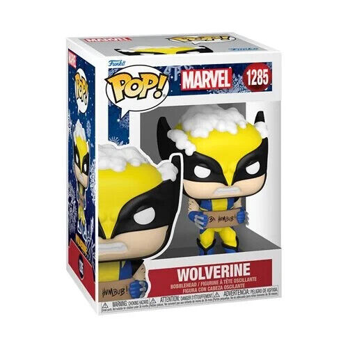 Funko Pop Marvel Holiday WOLVERINE W/ SIGN #1285 IN STOCK USA SHIPPING Vinyl