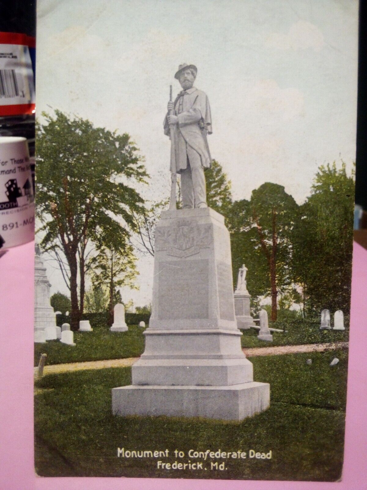 Frederick Maryland monument to Confederate Dead cemetery statue Civil War