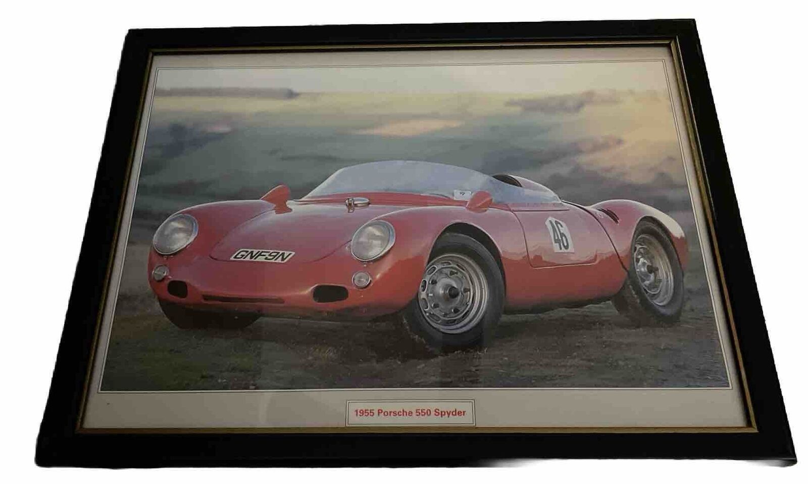 1955 Porsche 550 Spyder Picture / Poster / Print RARE Awesome Framed