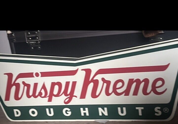 Krispy Kreme Advertising Double Sided Plastic Sign