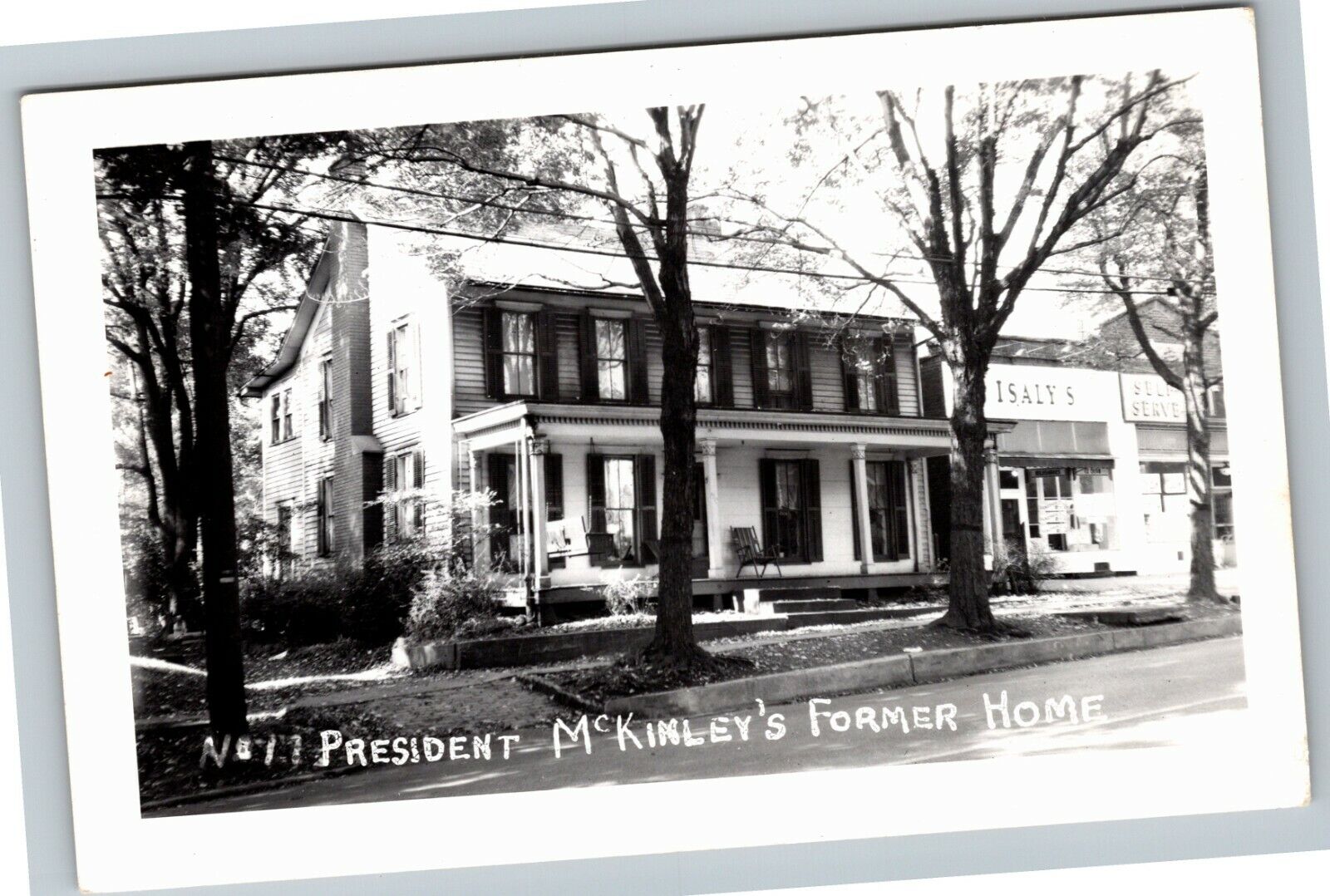 RPPC President McKinley's Former Home, Vintage Postcard