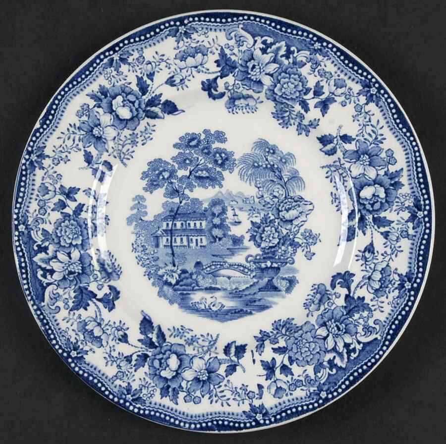 Royal Staffordshire Tonquin Blue Bread & Butter Plate 628016