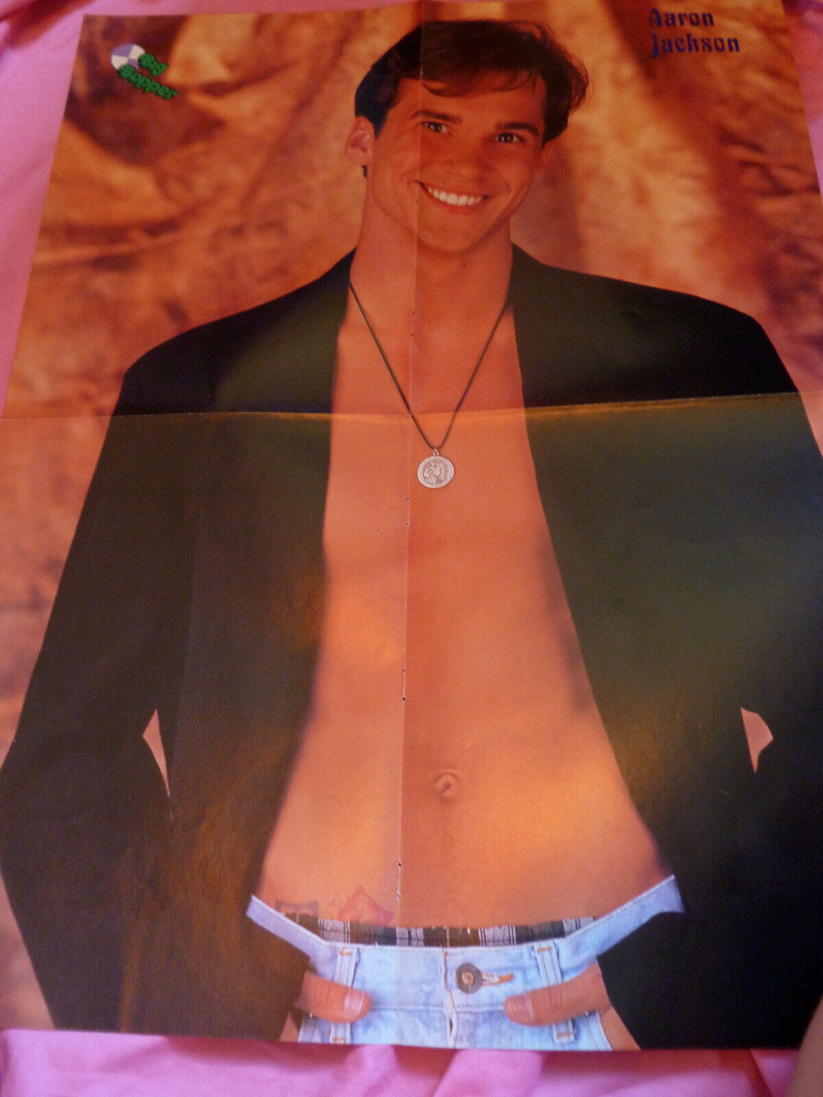 Aaron Jackson Shirtless Barechested magazine poster pin up Matthew Lawrence
