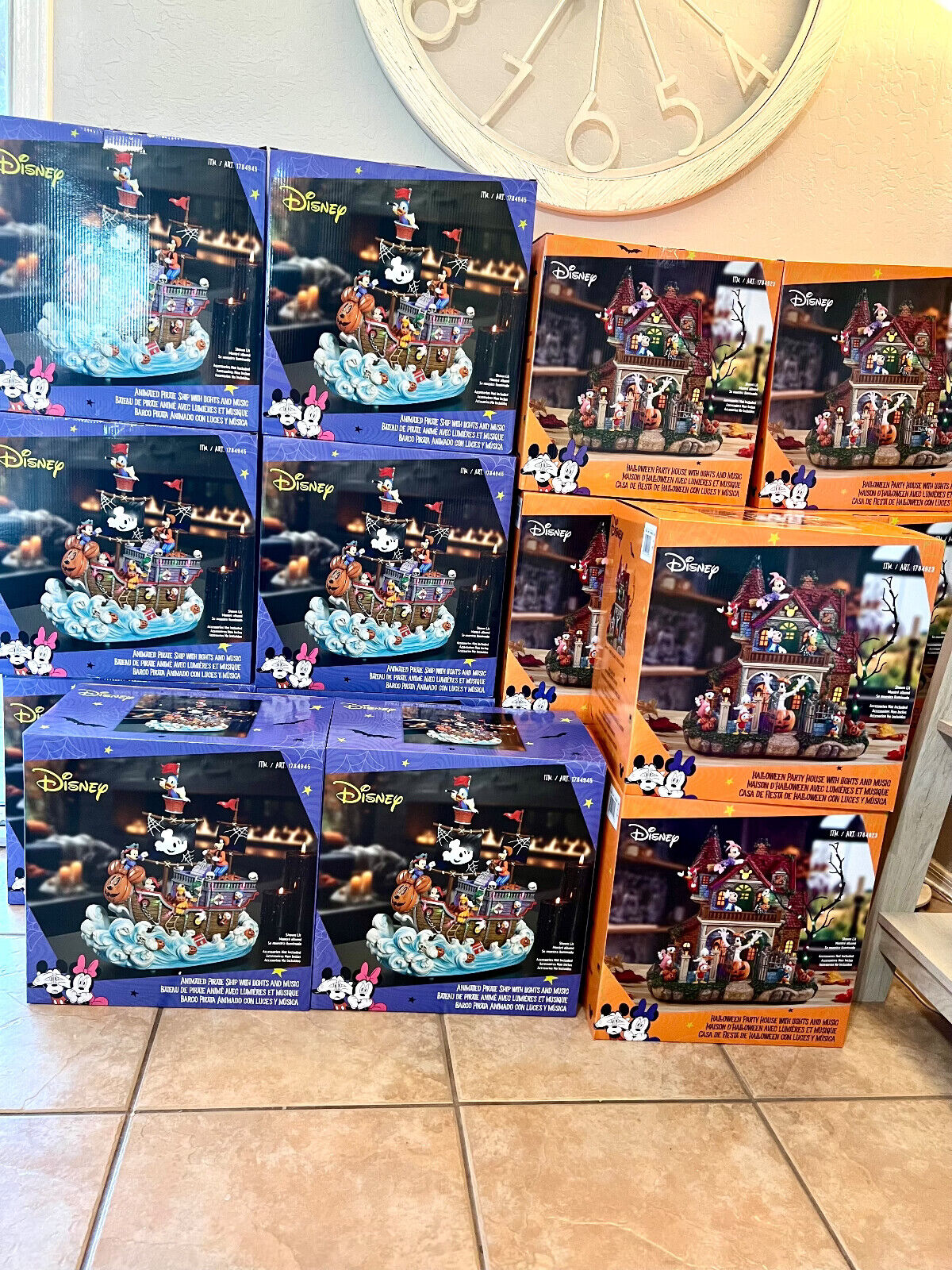 Disney Halloween Pirate Ship and Party House Bundle Costco New🔥