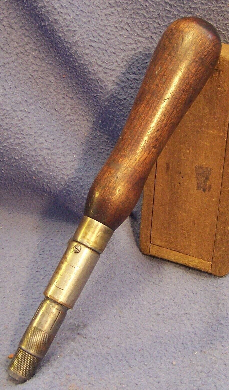 pat 1908 GOODELL PRATT No 111 spiral screwdriver turnscrew push drill