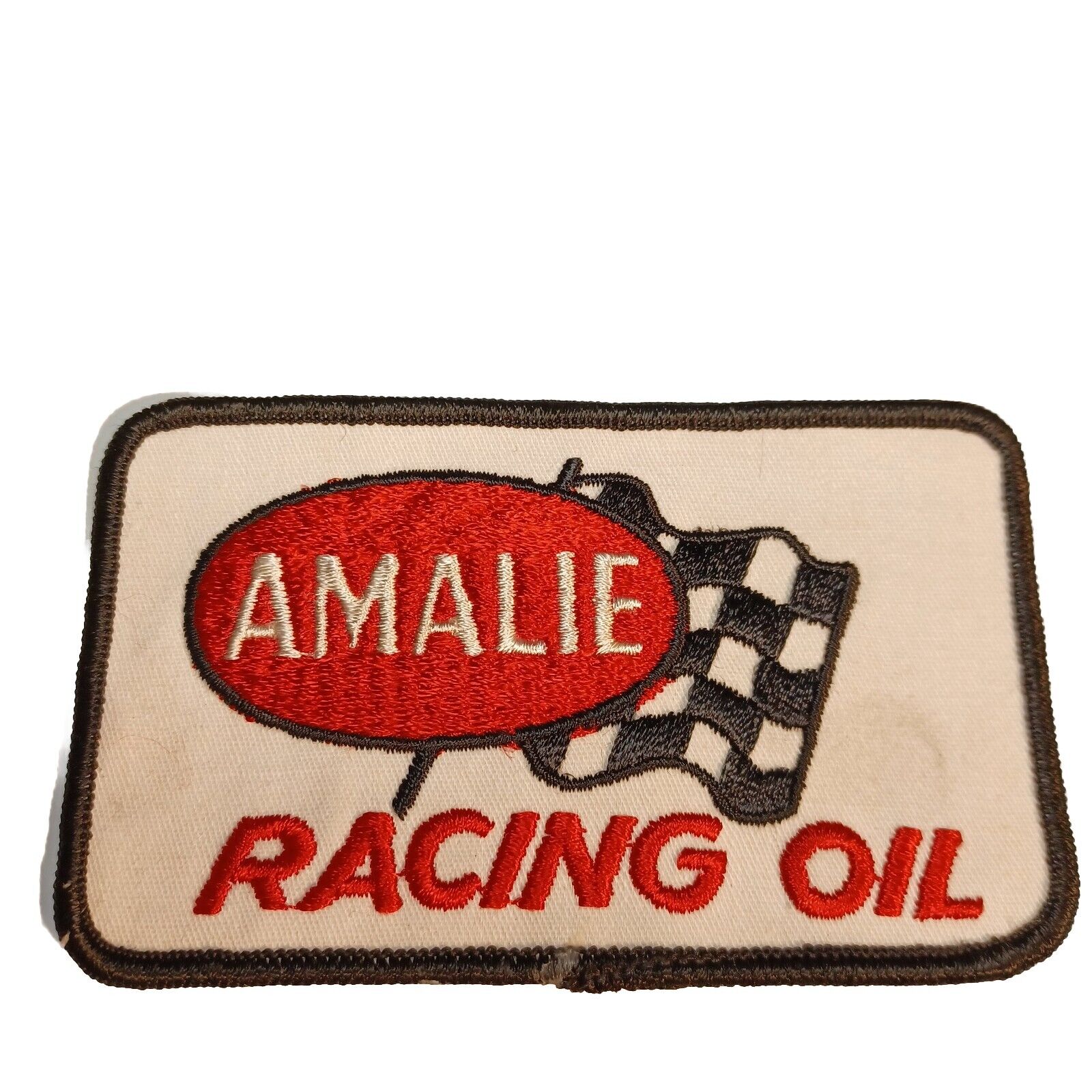 Vintage - Amalie Racing Oil Embroidered Patch Colors Are Brilliant And Vibrant 