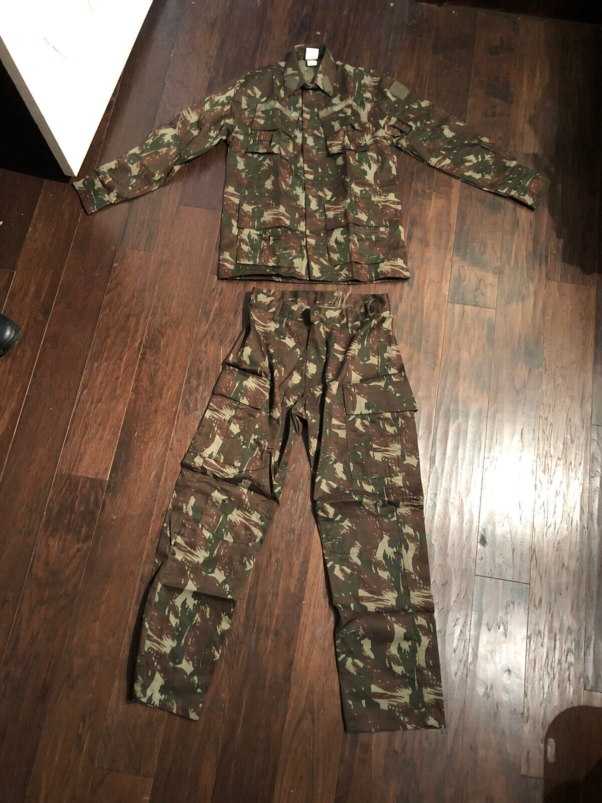 Brazilian Army Lizard Camouflage Uniform Set Rip Stop Size Small Movie Camo