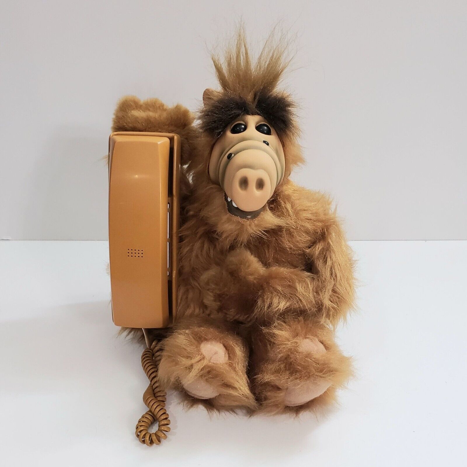 THE ALF PHONE 1988 Plush Corded Push Button Telephone #618S Alien Productions