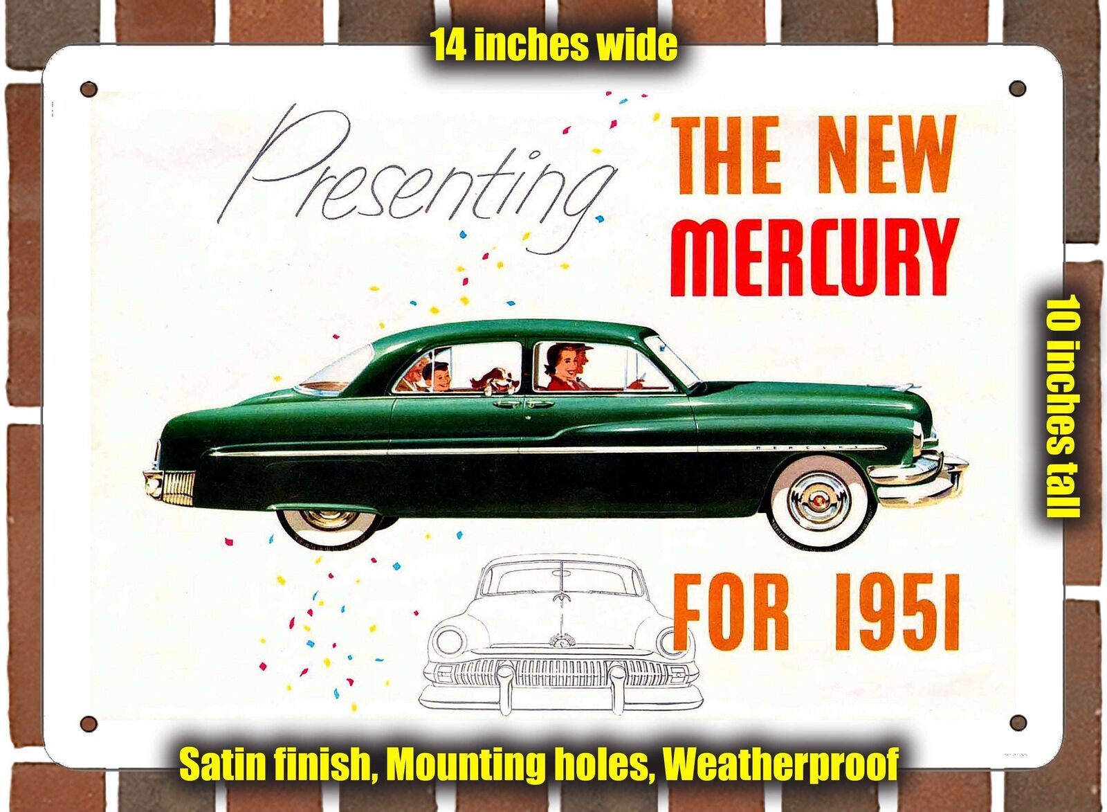 METAL SIGN - 1951 Mercury