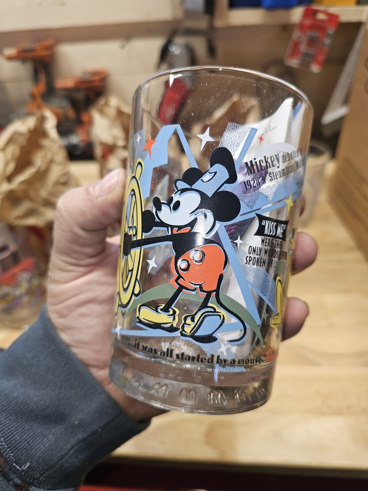 McDonalds Walt Disney World 2000 Celebration Glass Set Of 4  Mickey Mouse 