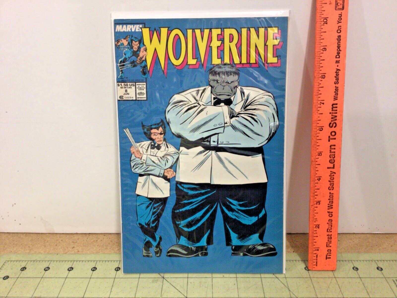 Marvel Comics Wolverine #8 comic featuring Grey Hulk key issue