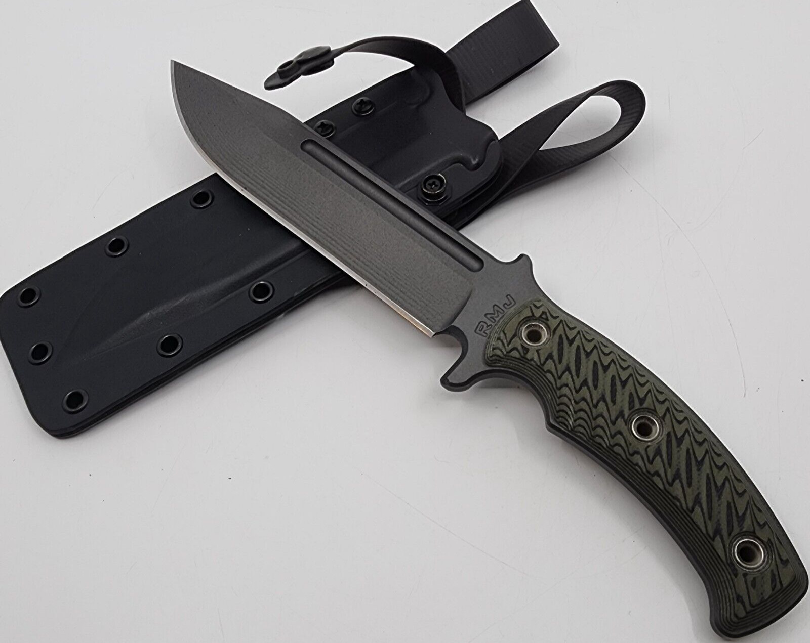 RMJ Tactical Combat Africa Fixed Blade Knife Kydex Sheath