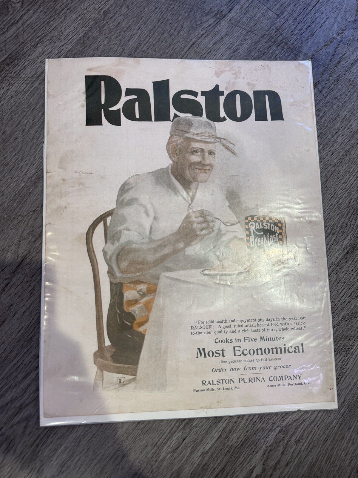 1904 Ralston Breakfast Advertisement