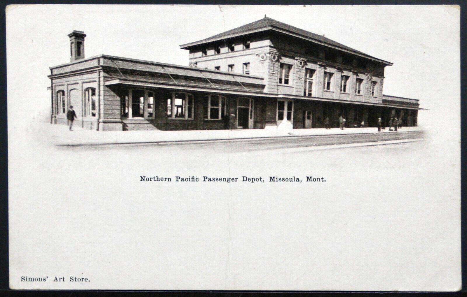 Northern Pacific Rallroad Passenger Depot , Missoula Montana.    PC2054
